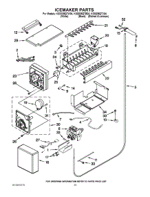 15 - Icemaker Parts parts for Kitchenaid Refrigerator KSSS36QTX04 from AppliancePartsPros.com