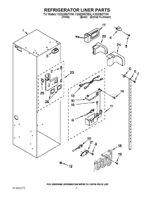 04 - Refrigerator Liner Parts parts for Kitchenaid Refrigerator KSSS36QTB04 from AppliancePartsPros.com