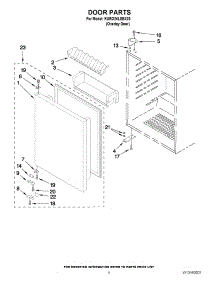 03 - Door Parts parts for Kitchenaid Refrigerator KURO24LSBX03 from AppliancePartsPros.com
