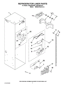 04 - Refrigerator Liner Parts parts for Kitchenaid Refrigerator KSSO36QTB04 from AppliancePartsPros.com