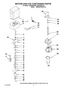 09 - Motor And Ice Container Parts parts for Kitchenaid Refrigerator KSSO36QTB04 from AppliancePartsPros.com