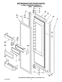 10 - Refrigerator Door Parts parts for Kitchenaid Refrigerator KSSO36QTB04 from AppliancePartsPros.com