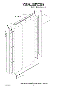 02 - Cabinet Trim Parts parts for Kitchenaid Refrigerator KSSO36QTX04 from AppliancePartsPros.com