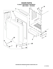03 - Door Parts parts for Kitchenaid Refrigerator KURS24RSBS03 from AppliancePartsPros.com