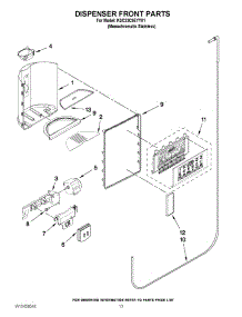 09 - Dispenser Front Parts parts for Kitchenaid Refrigerator KSC23C9EYY01 from AppliancePartsPros.com