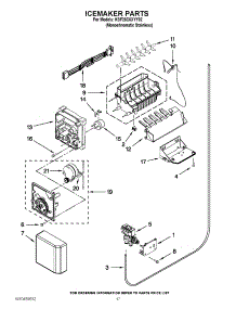 10 - Icemaker Parts parts for Kitchenaid Refrigerator KSF26C6XYY02 from AppliancePartsPros.com