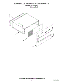 03 - Top Grille And Unit Cover Parts parts for Kitchenaid Refrigerator KBLC36FTS04 from AppliancePartsPros.com