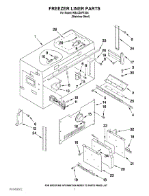 05 - Freezer Liner Parts parts for Kitchenaid Refrigerator KBLC36FTS04 from AppliancePartsPros.com