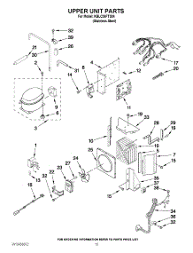 09 - Upper Unit Parts parts for Kitchenaid Refrigerator KBLC36FTS04 from AppliancePartsPros.com