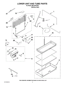10 - Lower Unit And Tube Parts parts for Kitchenaid Refrigerator KBLC36FTS04 from AppliancePartsPros.com
