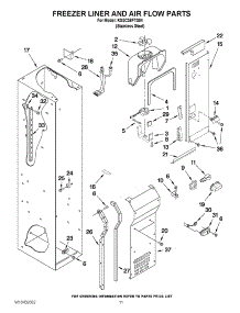 08 - Freezer Liner And Air Flow Parts parts for Kitchenaid Refrigerator KSSC36FTS04 from AppliancePartsPros.com