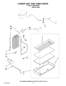 12 - Lower Unit And Tube Parts parts for Kitchenaid Refrigerator KSSC36FTS04 from AppliancePartsPros.com