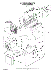 13 - Icemaker Parts parts for Kitchenaid Refrigerator KSSC36FTS04 from AppliancePartsPros.com