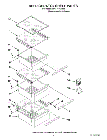 03 - Refrigerator Shelf Parts parts for Kitchenaid Refrigerator KSC23C8EYY01 from AppliancePartsPros.com