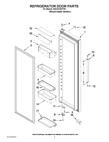 06 - Refrigerator Door Parts parts for Kitchenaid Refrigerator KSC23C8EYY01 from AppliancePartsPros.com