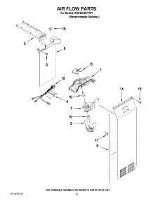 11 - Air Flow Parts parts for Kitchenaid Refrigerator KSC23C8EYY01 from AppliancePartsPros.com