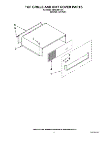 03 - Top Grille And Unit Cover Parts parts for Kitchenaid Refrigerator KBRO36FTX04 from AppliancePartsPros.com
