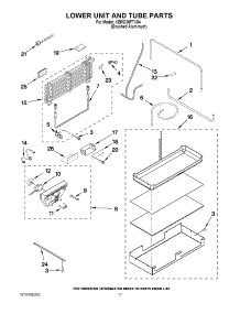 10 - Lower Unit And Tube Parts parts for Kitchenaid Refrigerator KBRO36FTX04 from AppliancePartsPros.com