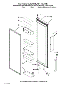06 - Refrigerator Door Parts parts for Kitchenaid Refrigerator KSC24C8EYP00 from AppliancePartsPros.com