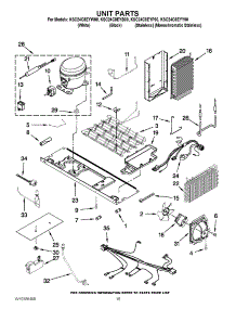 09 - Unit Parts parts for Kitchenaid Refrigerator KSC24C8EYP00 from AppliancePartsPros.com