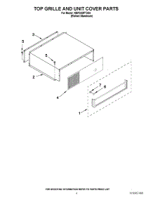 03 - Top Grille And Unit Cover Parts parts for Kitchenaid Refrigerator KBFO42FTX04 from AppliancePartsPros.com