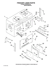 05 - Freezer Liner Parts parts for Kitchenaid Refrigerator KBFO42FTX04 from AppliancePartsPros.com