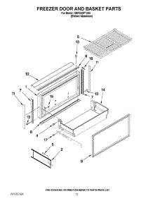 08 - Freezer Door And Basket Parts parts for Kitchenaid Refrigerator KBFO42FTX04 from AppliancePartsPros.com