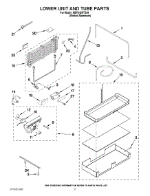 10 - Lower Unit And Tube Parts parts for Kitchenaid Refrigerator KBFO42FTX04 from AppliancePartsPros.com