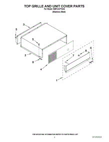 03 - Top Grille And Unit Cover Parts parts for Kitchenaid Refrigerator KBFC42FTS04 from AppliancePartsPros.com