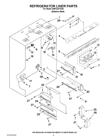 04 - Refrigerator Liner Parts parts for Kitchenaid Refrigerator KBFC42FTS04 from AppliancePartsPros.com