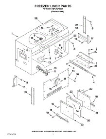 05 - Freezer Liner Parts parts for Kitchenaid Refrigerator KBFC42FTS04 from AppliancePartsPros.com