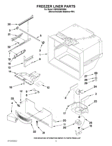 03 - Freezer Liner Parts parts for Kitchenaid Refrigerator KBRS20EVMS6 from AppliancePartsPros.com