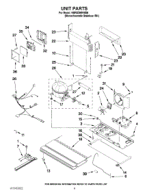 05 - Unit Parts parts for Kitchenaid Refrigerator KBRS20EVMS6 from AppliancePartsPros.com