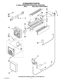 07 - Icemaker Parts parts for Kitchenaid Refrigerator KFFS20EYWH00 from AppliancePartsPros.com