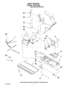 05 - Unit Parts parts for Kitchenaid Refrigerator KFIS27CXMS5 from AppliancePartsPros.com