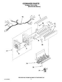 08 - Icemaker Parts parts for Kitchenaid Refrigerator KFIS27CXMS5 from AppliancePartsPros.com