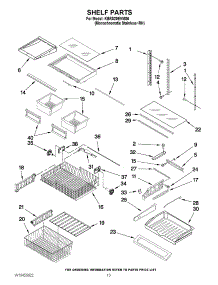 07 - Shelf Parts parts for Kitchenaid Refrigerator KBRS20EVMS6 from AppliancePartsPros.com