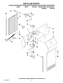 09 - Air Flow Parts parts for Kitchenaid Refrigerator KSCS23FVMS03 from AppliancePartsPros.com