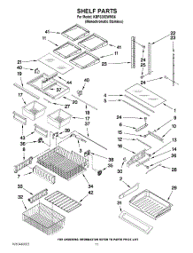 06 - Shelf Parts parts for Kitchenaid Refrigerator KBFS25EWMS6 from AppliancePartsPros.com