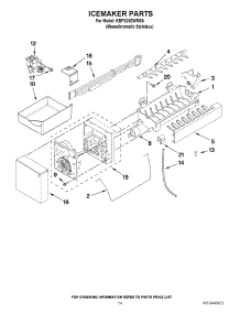 08 - Icemaker Parts parts for Kitchenaid Refrigerator KBFS25EWMS6 from AppliancePartsPros.com