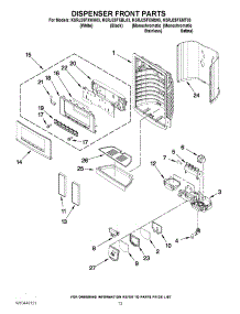 08 - Dispenser Front Parts parts for Kitchenaid Refrigerator KSRJ25FXWH03 from AppliancePartsPros.com