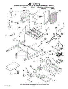 11 - Unit Parts parts for Kitchenaid Refrigerator KSRJ25FXMS03 from AppliancePartsPros.com