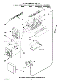 12 - Icemaker Parts parts for Kitchenaid Refrigerator KSRJ25FXMS01 from AppliancePartsPros.com