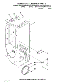 02 - Refrigerator Liner Parts parts for Kitchenaid Refrigerator KSRJ25FXBL01 from AppliancePartsPros.com