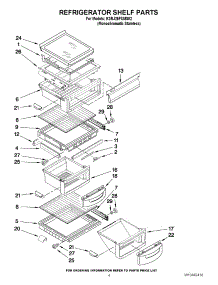 03 - Refrigerator Shelf Parts parts for Kitchenaid Refrigerator KSRJ25FXMS02 from AppliancePartsPros.com