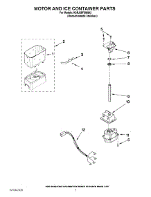 05 - Motor And Ice Container Parts parts for Kitchenaid Refrigerator KSRJ25FXMS02 from AppliancePartsPros.com