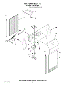 09 - Air Flow Parts parts for Kitchenaid Refrigerator KSRJ25FXMS02 from AppliancePartsPros.com