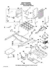 11 - Unit Parts parts for Kitchenaid Refrigerator KSRJ25FXMS02 from AppliancePartsPros.com