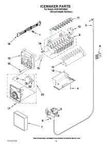 12 - Icemaker Parts parts for Kitchenaid Refrigerator KSRJ25FXMS02 from AppliancePartsPros.com