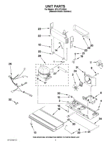 05 - Unit Parts parts for Kitchenaid Refrigerator KFIL27CXMS4 from AppliancePartsPros.com